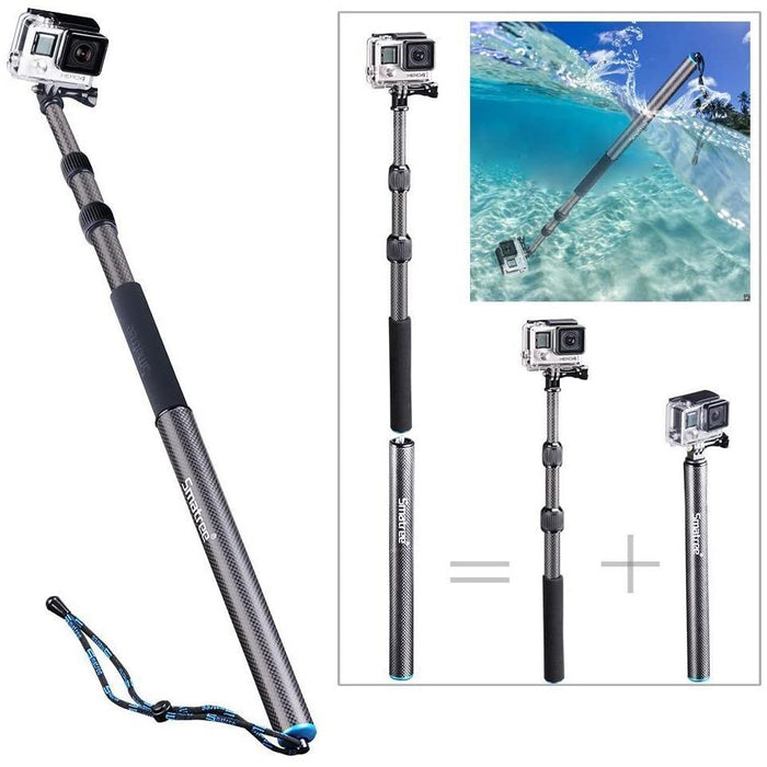 Smatree SmaPole S3C Carbon Fiber Detachable Extendable Floating Pole for...-Selfie Sticks & Grips-SAMA-brands-world.ca