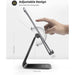 Tablet Stand, Lamicall Adjustable Holder - Desktop Stand Dock Black-Tablet & iPad Stands-Lamicall-brands-world.ca
