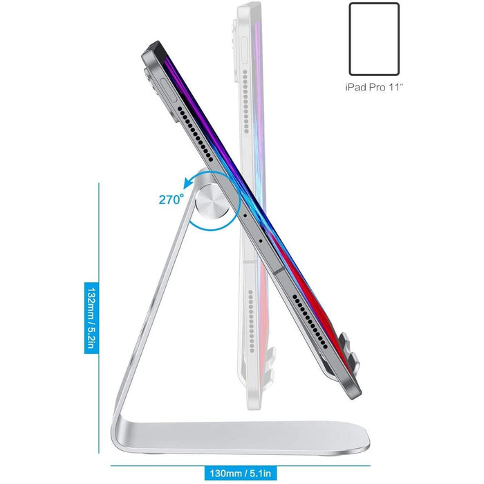 Tablet Stand, OMOTON Adjustable iPad Stand Holder Compatible with Silver-Tablet & iPad Stands-OMOTON-brands-world.ca