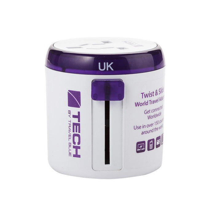 TECH "Twist & Slide" World Travel Adaptor - UK 261-Travel Power Adapters-TECH-brands-world.ca