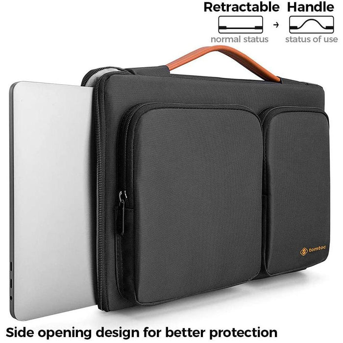 tomtoc 360 Protective Laptop Sleeve for 14-15 Inch New MacBook Pro, Black-Laptop Sleeves-tomtoc-brands-world.ca