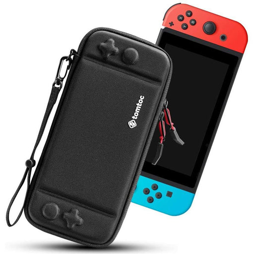 tomtoc Carry Case for Nintendo Switch, Ultra Slim Hard Shell with 10 Black-Nintendo Switch Skins, Faceplates & Cases-SAMA-brands-world.ca