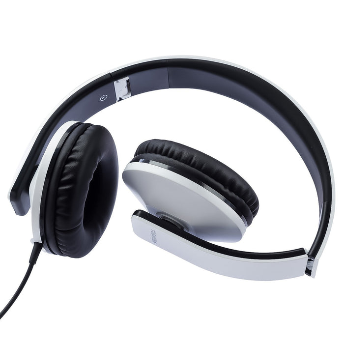 Toshiba Foldable Wired Headset Rze-D200H (W) White-Over-Ear Headphones-TOSHIBA-brands-world.ca