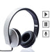 Toshiba Foldable Wired Headset Rze-D200H (W) White-Over-Ear Headphones-TOSHIBA-brands-world.ca