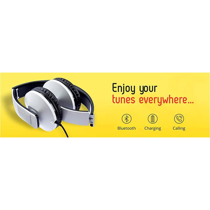 Toshiba Foldable Wired Headset Rze-D200H (W) White-Over-Ear Headphones-TOSHIBA-brands-world.ca