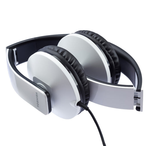 Toshiba Foldable Wired Headset Rze-D200H (W) White-Over-Ear Headphones-TOSHIBA-brands-world.ca