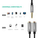 UGREEN 3.5mm Audio Stereo Y Splitter Extension Cable 3.5mm Male to 2 Port 3.5mm Female for Earphone, Headset Splitter Adapter-Audio Cables-UGREEN-brands-world.ca