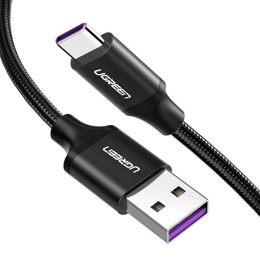 UGREEN 5A USB C Cable, Nylon-Braided USB Type C Charger Lead Super Fast Charge 1m/Black-USB C Cable-UGREEN-brands-world.ca