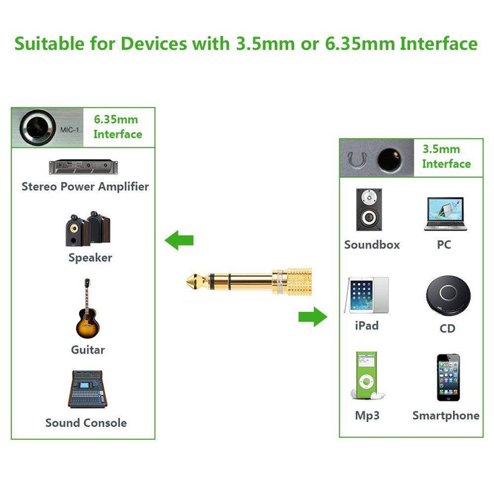 UGREEN 6.5mm Male to 3.5mm Female Adapter-Headphone Accessories-UGREEN-brands-world.ca