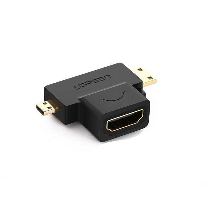 UGREEN Adapter Micro HDMI + Mini HDMI Male to HDMI Female-Adapters-UGREEN-brands-world.ca