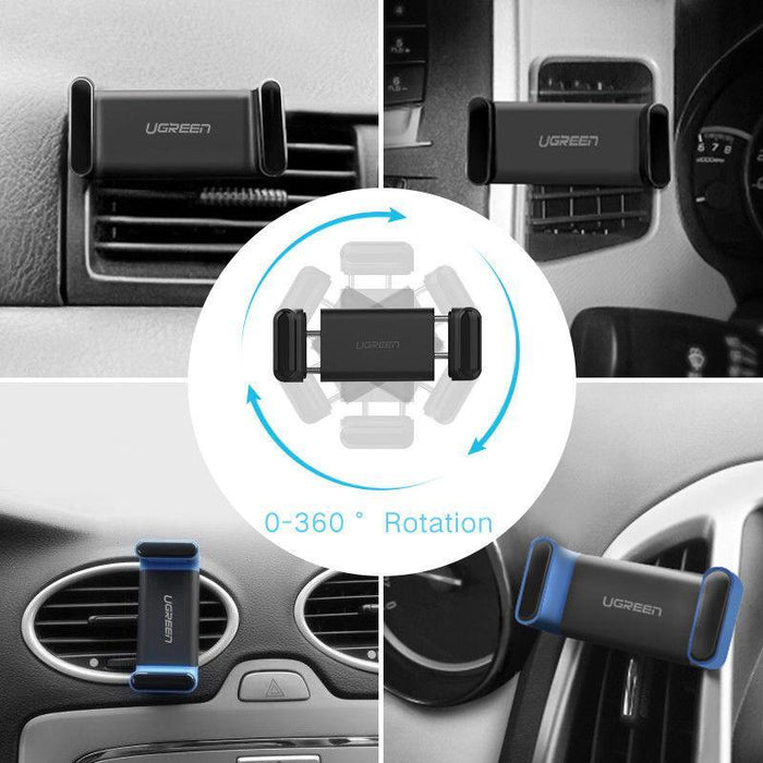 UGREEN Car Phone Mount Car Cradle Air Vent 360 ° Rotatable 3"-6.5" Phone Holder-Selfie Sticks & Grips-UGREEN-brands-world.ca