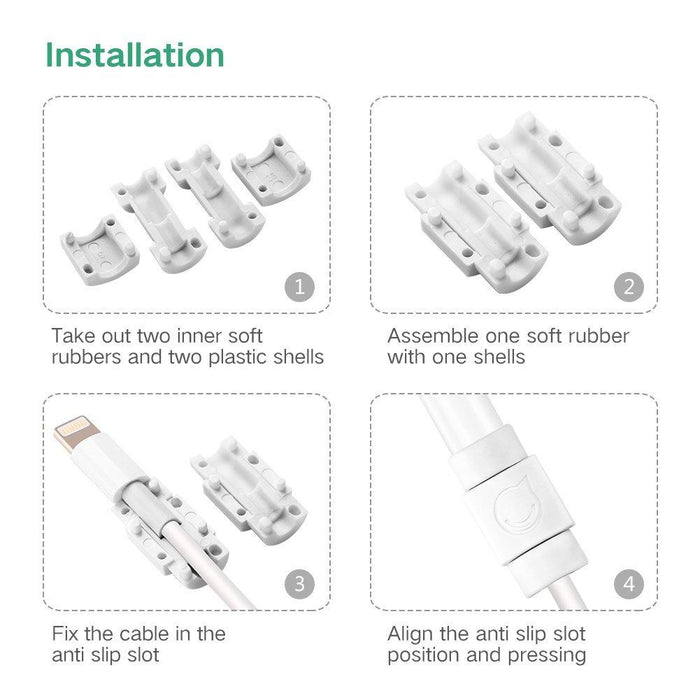 UGREEN Data cable tail protection sleeve White 6Pcs-Other Cell Phone Accessories-UGREEN-brands-world.ca