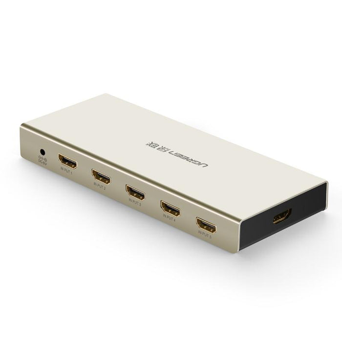 UGREEN HDMI 5*1 Switch Support HDMI 1.4V, 3D Resolution up to 4K*2K 30HZ With 5V1A Power adapter-External Video Display Adapters-UGREEN-brands-world.ca