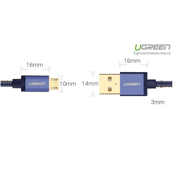 Ugreen Micro USB Cable Cowboy Braided Fast Charge & data Cable (6ft)-Micro USB Cable-UGREEN-brands-world.ca