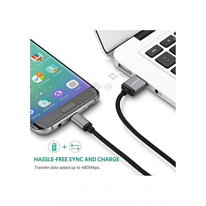 UGREEN Micro USB Cable For Fast charge - Nylon Braided - 1M-USB C Cable-UGREEN-brands-world.ca