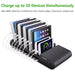 UGREEN new 96W/12V 8A 10 Ports USB Desktop Charger with 10 slots-USB Home/Wall Chargers-UGREEN-brands-world.ca