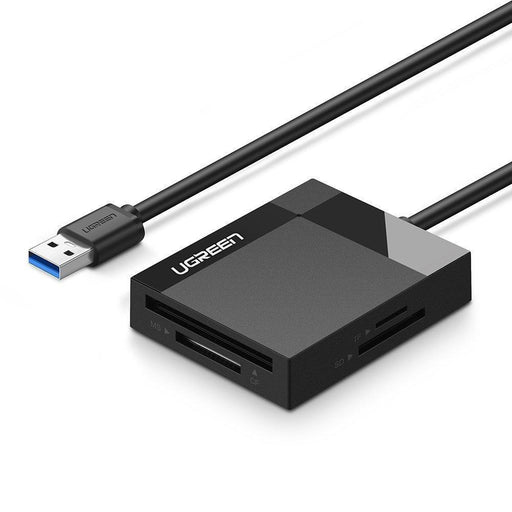 UGREEN SD Card Reader USB 3.0 Hub Adapter 5Gbps Read 4 Cards Black-Card Readers & Adapters-UGREEN-brands-world.ca