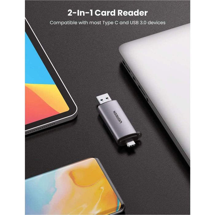 UGREEN SD Card Reader USB Type C 3.0 OTG Memory Adapter Portable 2...-Card Readers & Adapters-UGREEN-brands-world.ca