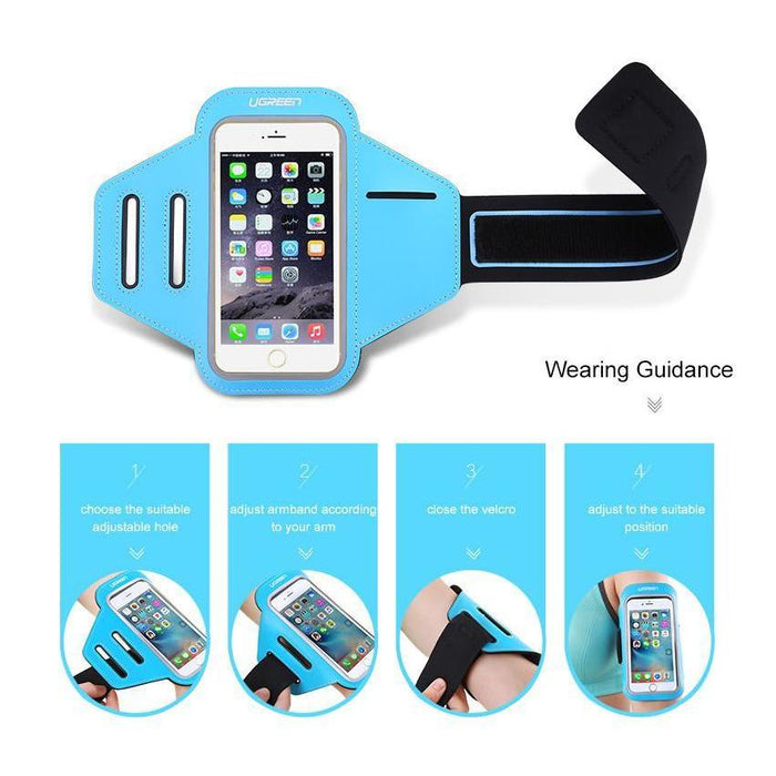 UGREEN Sports Armband for Smartphone Blue 5.5 inch-Other Travel & Luggage-UGREEN-brands-world.ca