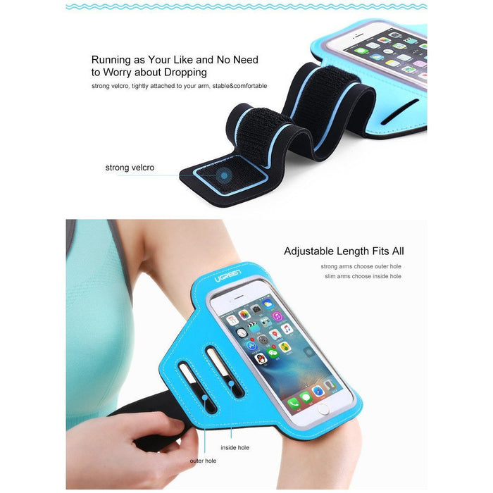 UGREEN Sports Armband for Smartphone Blue 5.5 inch-Other Travel & Luggage-UGREEN-brands-world.ca