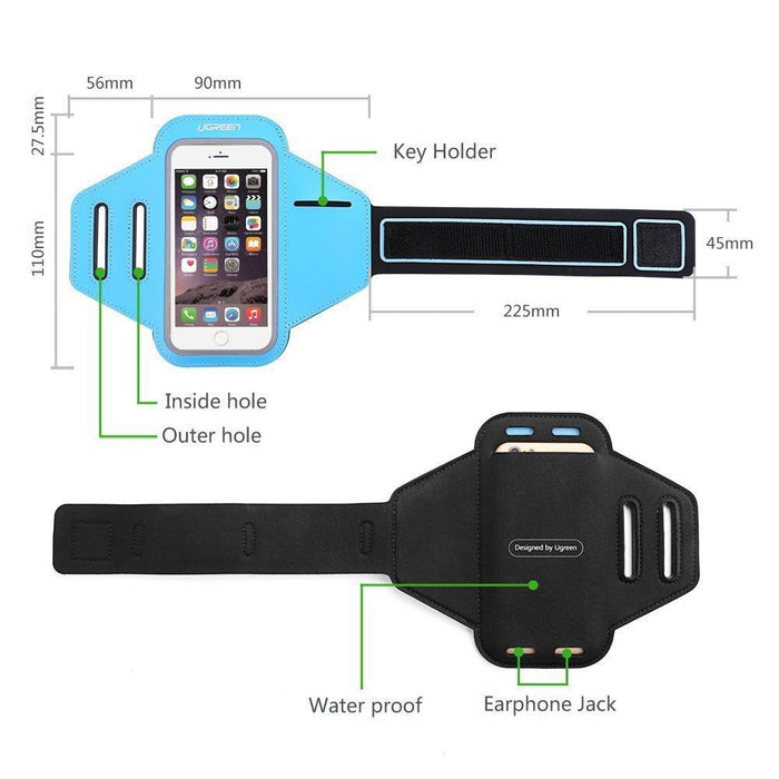 UGREEN Sports Armband for Smartphone Blue 5inch-Other Travel & Luggage-UGREEN-brands-world.ca