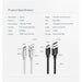 UGREEN Type-C Cable PVC Jacket Data Speed 480Mbps Charging Speed 5V 3A 1M Black-USB C Cable-UGREEN-brands-world.ca