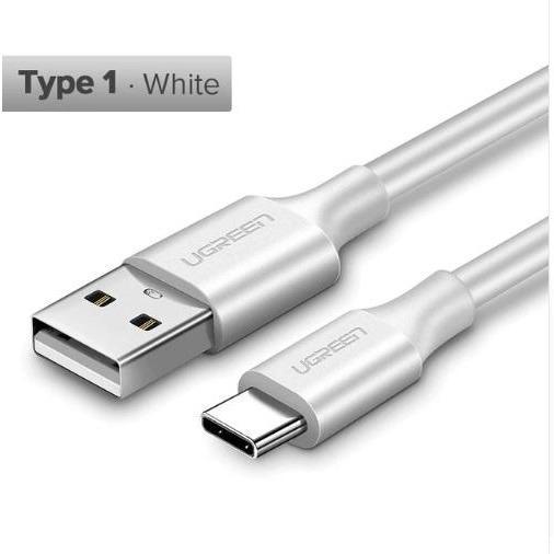 UGREEN Type-C Cable PVC Jacket Data Speed 480Mbps Charging Speed 5V 3A 1M White-USB C Cable-UGREEN-brands-world.ca