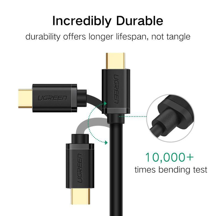 UGREEN USB 2.0 Type A Male to USB 3.1 Type-C Male Charge & Sync Cable 28+22AWG, Gold-plated-USB C Cable-UGREEN-brands-world.ca