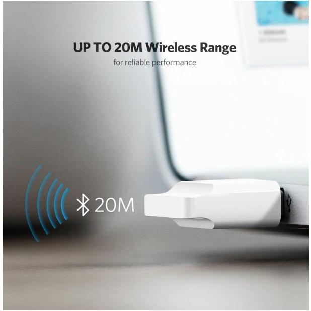 UGREEN USB Bluetooth 4.0 Adapter Wireless Dongle Receiver White-Bluetooth Adapters-UGREEN-brands-world.ca