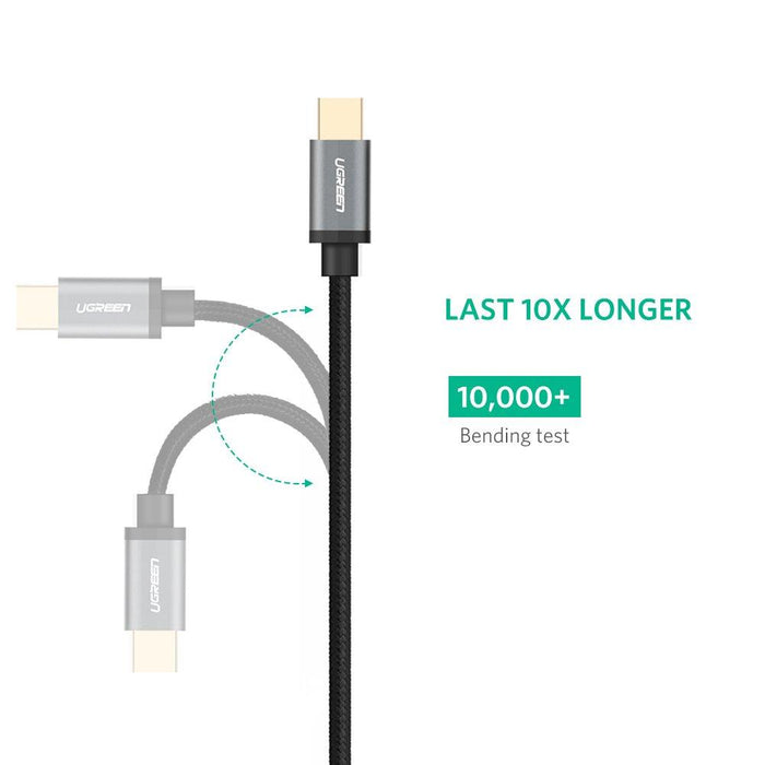 UGREEN USB C Cable Nylon Braided Type C Fast Charging Cord 3FT-USB C Cable-UGREEN-brands-world.ca