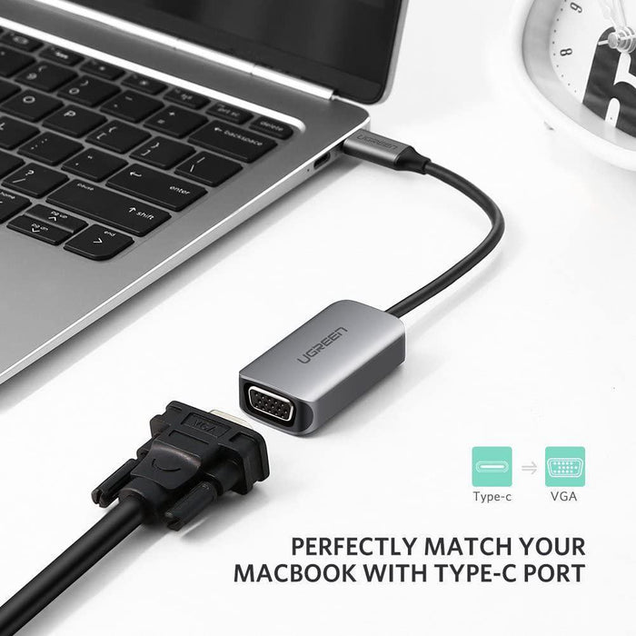 UGREEN USB C to VGA Adapter Type C Thunderbolt 3 Male Female...-USB Hubs-UGREEN-brands-world.ca