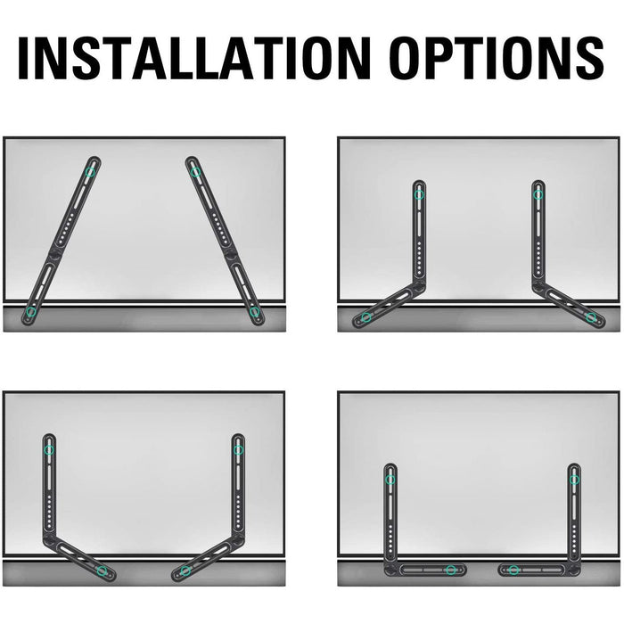 Universal Sound Bar Mount Bracket for Bottom Flat TV-TV Mounts-Mounting Dream-brands-world.ca