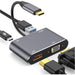 USB C to 4K HDMI VGA Adapter, 4 in 1 Type C Hub with HDMI, 1080P VGA, USB...-External Video Display Adapters-SAMA-brands-world.ca