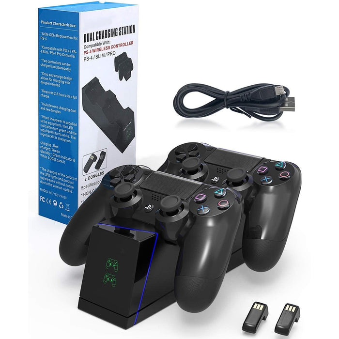 USB Charging Station DualShock Playstation4 / PS4 / PS4 Slim / PS4 Pro Controller-PS4 Power Cords & Charging Stations-SAMA-brands-world.ca