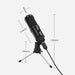 USB Computer Studio Recording Condenser Microphone for Streaming Broadcast Microphone with Tripod Stand-Condenser Mics-SAMA-brands-world.ca