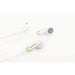 Verbatim 41829 Secureclip Earphones - White and Green Combination-Wired Earphone-VERBATIM-brands-world.ca