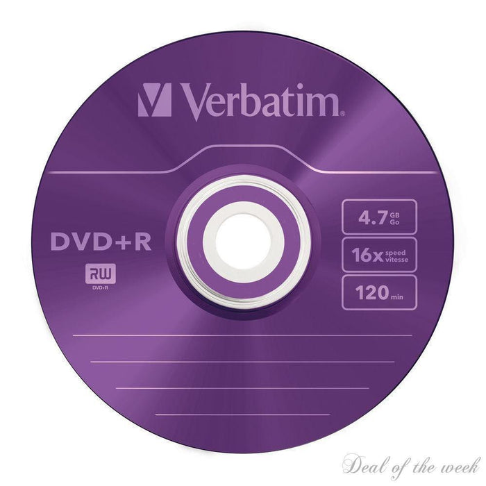 VERBATIM 43556 DVD+R COLOR SLIM PACK 5-CD & DVD Blank-VERBATIM-brands-world.ca