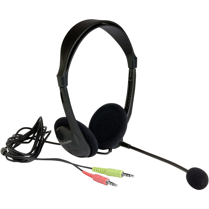 Verbatim Multimedia Headphones Headset Black-Headphones & Headsets-VERBATIM-brands-world.ca