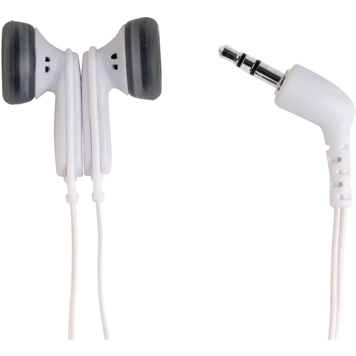 Verbatim SecureClip Earphones Headphones In-ear 3.5 mm connector White-Wired Earphone-VERBATIM-brands-world.ca