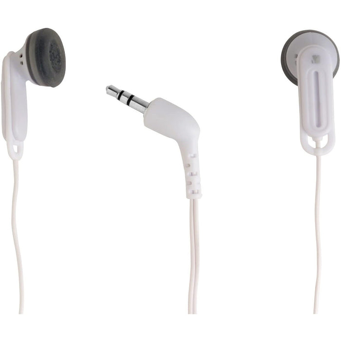 Verbatim SecureClip Earphones Headphones In-ear 3.5 mm connector White-Wired Earphone-VERBATIM-brands-world.ca