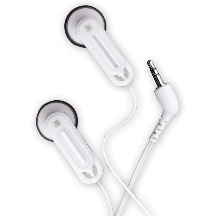 Verbatim SecureClip Earphones Headphones In-ear 3.5 mm connector White-Wired Earphone-VERBATIM-brands-world.ca