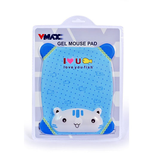 Vmax Gel Mouse Pad Made From Nylon Textile VMP-103, Blue-.-V-MAX-brands-world.ca