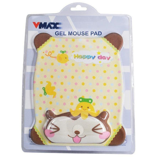 Vmax Gel Mouse Pad Made From Nylon Textile , Yellow-Mouse & Wrist Pads-V-MAX-brands-world.ca