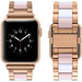 Wearlizer Compatible with Apple Watch 38mm 38mm/40mm, Pink White + Rose Gold-Apple Watch Bands & Straps-Wearlizer-brands-world.ca