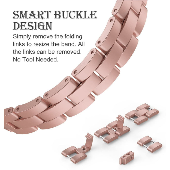 Wearlizer Compatible with Apple Watch Bands 38mm 40mm 38mm/40mm, Rose Gold-Apple Watch Bands & Straps-Wearlizer-brands-world.ca