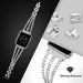 Wearlizer Compatible with Apple Watch Bands 38mm For 38mm/40mm iWatch, Silver-Apple Watch Bands & Straps-Wearlizer-brands-world.ca