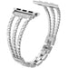 Wearlizer Compatible with Apple Watch Bands 38mm For 38mm/40mm iWatch, Silver-Apple Watch Bands & Straps-Wearlizer-brands-world.ca