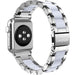 Wearlizer Resin Link Band Compatible Apple Watch 38mm 38mm/40mm, Silver-Apple Watch Bands & Straps-Wearlizer-brands-world.ca