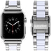 Wearlizer Resin Link Band Compatible Apple Watch 38mm 38mm/40mm, Silver-Apple Watch Bands & Straps-Wearlizer-brands-world.ca