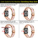 Wearlizer Resin Link Band Compatible Apple Watch 42mm/44mm, Rose Gold-Apple Watch Bands & Straps-Wearlizer-brands-world.ca